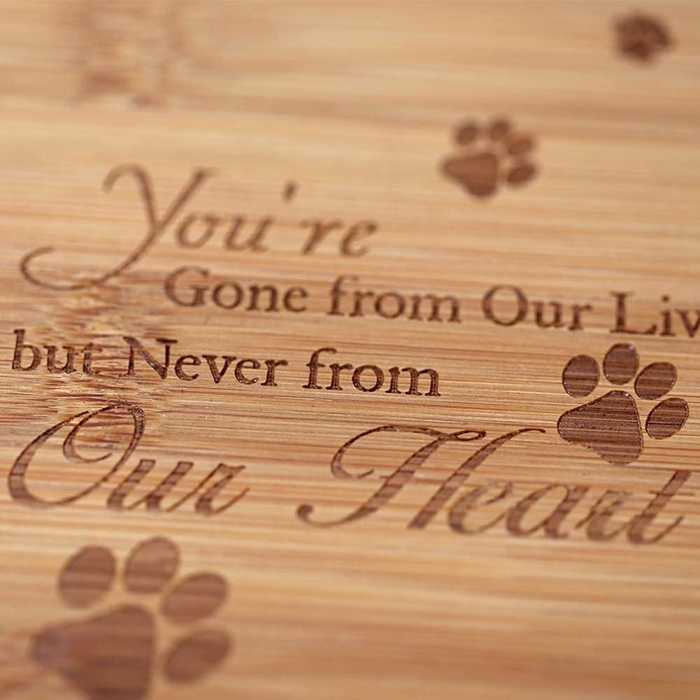 Cremation Urns for Ashes，Burly Wood Keepsake Urns for Dogs Ashes,Pet Memorial Keepsake Urns,Wood Urn,Photo Box Pet Cremation Urn